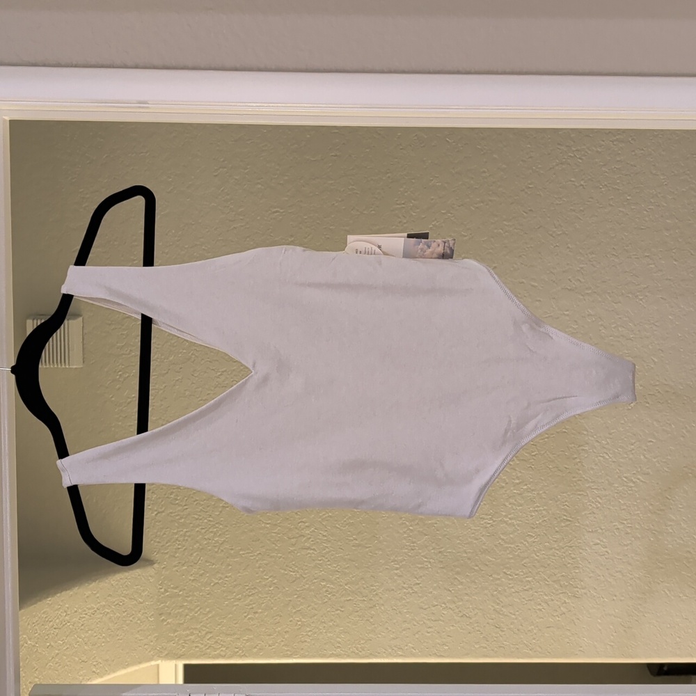 Vuori Cream V-Neck Bodysuit